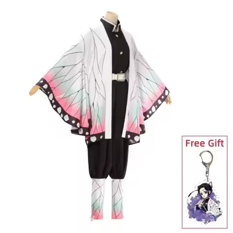 2026 Kochou Shinobu Cosplay Kostuum Anime Shinobu Pruik Haori Uniform Vrouwen Halloween Kleding
