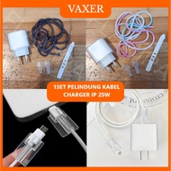 1 SET 25W IP Cable Protector IP Shell Protector 1 Set Cartoon Charger Cable Protector Cover Protecti