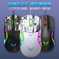 Wired Macro Definition Game Mouse G28 RGB Colorful Luminous 8-Button Programming Gaming Optoelectron