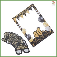 Glasses 40th Birthday Photo Booth Props Decorations