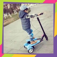 Kids Scooter 3-Wheel Dual Pedal Scooter/ Pedal Scooter/