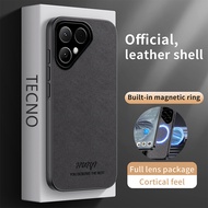 Leather Casing for Tecno Pova Curve 2 5G PovaCurve2 LK7K Phone Case Magnetic Adsorb Wireless Chargin