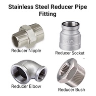 SUS304 Stainless Steel 1/2” x 3/4” Reducer Nipple / Reducer Socket / Reducer Bush / Reducer Elbow FI