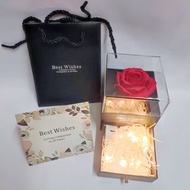 ✅現貨✔️包裝禮物用 飾盒Led燈串禮物盒 放唇膏用⚠️不附❌飾物 ❌box only⚠️ [只可放唇膏 規格 8.5x2.5x2.5cm之內尺寸] 🔴不議價💰單件價 Fixed 💰$/pc. 🌹單朵