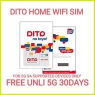 ∨ ☁ 100% DITO WIFI SIM 5G DITO WIFI 5G W/UNLI 5G 30DAYS UNLI DITO 1090 790