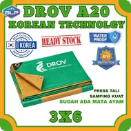 Korean A20 Tarpaulin Size 3x6 Thick Strong Heat and Rain Resistant