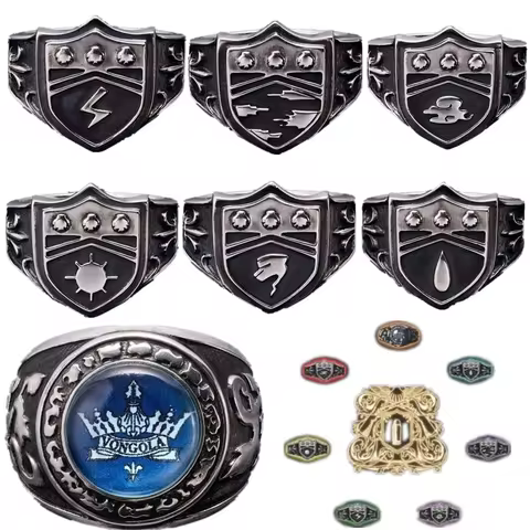 Anime HITMAN REBORN! Vongola Famiglia Cosplay Pengo Column Ring Unisex Opening Adjustable Alloy Ring