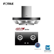 Fotile EMS9021-R Recirculation Hood  + Fotile GHG78211 Built-in Gas Hob