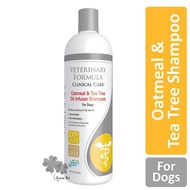 แชมพูสุนัข Veterinary Formula Clinical Care Shampoo  Oatmeal & Tea Tree Oil สำหรับผิวแห้งแพ้ง่าย 473