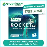 ℷ ▿ ✁ HOME WIFI Unli Data 7 Days Free 20GB Smart Bro Rocket 5G Sim