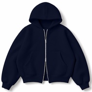 MIDDLEITS - HOODIE DOUBLE ZIPPER BOXY GSM 280 FULL COTTONPOLOS 280-300 GSM
