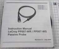 Teledyne LeCroy Passive Probe, 10:1, 500 MHz, 10 M 示波器 探棒 電控電子實習 