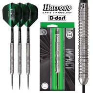 HARROWS STEEL TIP DARTS - 25G/26G Impact 70% TUNGSTEN STEEL TIP DART SET