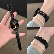 สายนาฬิกา Apple Watch S10/S11 Bucilla หนังแท้ สแตนเลส สายโซ่แบบเล็ก เหมาะกับ Apple Watch S9/S8/S7/se