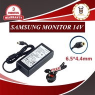 Samsung 14V 3A (6.5mm*4.4mm) For S20A300B S20A350 S20A350B S20B300 Lcd & Led Monitor AC Adapter