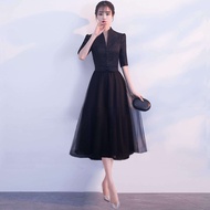Banquet Evening Dress Elegant Classy Ninang Dress Wedding 2023 Slim Long Gowns For js Prom Dignified