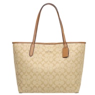 Coach 5696 City Tote in Signature Canvas กระเป๋าช้อปปิ้งสะพายไหล่