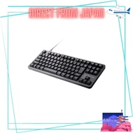 ELECOM Mechanical Keyboard Leggero Wired Tenkeyless N-Key Rollover 50 Million Keystroke Red Switch G