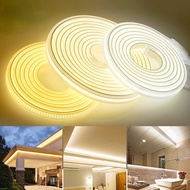 220V LED Strip Super Bright COB LED Light High Safety 288LEDs/m Flexible COB Light Bar Outdoor Water