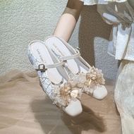AA-D8 Inner Heightened Square Toe Toe Half Slippers 2026 Summer New Style 8W5O