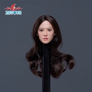 [High-End] Ready Stock Z6TOYS 1/6 Z007 Asian Simulation Movable Eyes Four Female Head Carvings