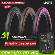 CHAOYANG 20inch 451 Small Wheel Fold Bicycle Tire 28-451 20x1 1/8 Folding Bike Lightweight Wear-resi