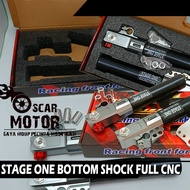 Tabung shockbreaker depan RT stage 6 copy ori plus breket monoblok motor mio beat vario fino scoopy