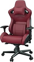 HDZWW Fashion Gaming Chairs,Racing Style Game Chair Computer Chairs with 4D Armrest,160° Reclining Office Chair with Headrest and Lumbar Support,Adjustment Height Swivel (Color : Red)