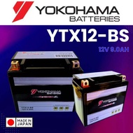 YTX12-BS YTX12 YOKOHAMA BATTERY GEL YAMAHA XJ600N XT600 HONDA CM200T ZXR1200 GSX-R1000 ER6 BLADE250 BLADE650 NASA