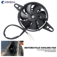 NOBELJIAOO 12V Motorcycle Cooling Fan Oil Cooler Engine Electric Radiator For Honda G9Y6
