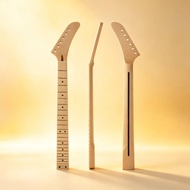 14 Inch Radius 24 Fret Guitar Neck Dot Inlays Satin Maple Guitar Neck for  Builders, Custom Build
