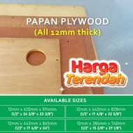 12mm DIY Plywood Board Papan Lapis Ply Wood Kayu Kabinet Plywood Sheet Wooden Panel Kayu Timber Boar