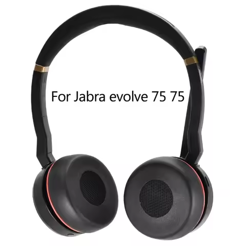 CHONGJIZHE Replacement Soft Leather Earpads for JABRA evolve 75 75+ Headphone High quality Sleeves E