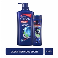 Dầu gội Clear men bạc hà mát lạnh cool sport 630g tặng kèm chai nhỏ
