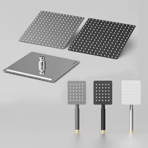 10 Inch Rainfall Shower Heads Stainless Steel Square Shower head Ultra Thin Waterfall Shower Head Pr