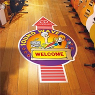 Custom Print Floor Sticker Table Sticker Menu Sticker Floor Lamination Table Lamination