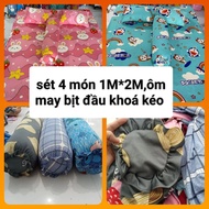 Korean elastic pillowcase set 1m*2M, fitted with zipper closure