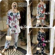 Set Tunik Daily Rose Set Wanita Jumbo Xl Setelan Wolfis Premium Motif