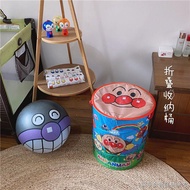 [Fabric Dirty Clothes Basket Household] [Hot Sale] [48 Hours Delivery] Anpanman Storage Basket Child