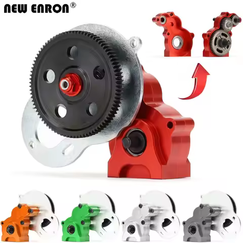 NEW ENRON Aluminum alloy GearBox 1Set with Gear for RC Car 1/10 HSP 94180 18024 RGT EX86100 Monster 