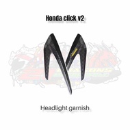 HONDA CLICK V2 HEADLIGHT GARNISH TWILL CARBON
