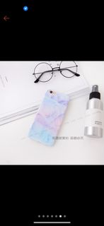 現貨❤️2018代表色土耳其棉花堡文青 iphone6 / i6S/ i7/ i8 plus 紫色手機殼 漸層全包軟殼