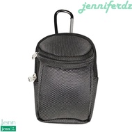 JENNIFERDZ Golf Ball Bag, with Keyring Waist Hanging Golf Small Waist Bag, Golf Container Mini Storage Pocket Black Golf Pouch Ball Holder Golf Training Accessories