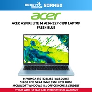 ACER Aspire Lite 14 AL14-32P-319D Laptop - 14" WUXGA IPS/I3-N355/8GB DDR5/512GB SSD/W11+HNS