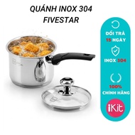 Fivestar 304 stainless steel pot 14cm, 304 stainless steel pot with induction cooker