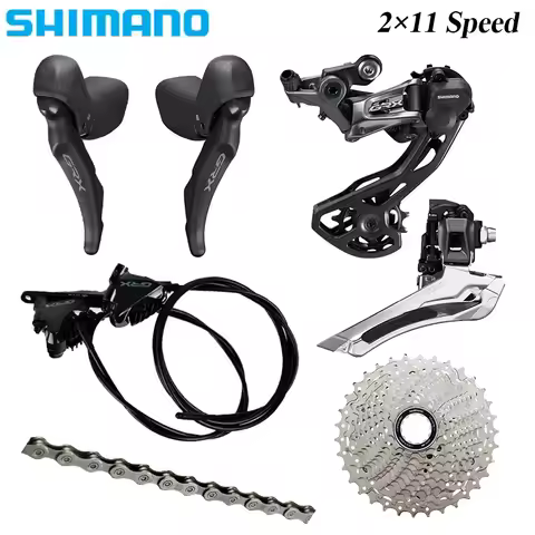 SHIMANO GRX RX600 Hydraulic Disc Brake DUAL CONTROL LEVER 2x11 Speed Groupset BR-RX400 RX810 Rear/Fr