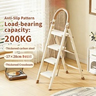 Foldable Ladder Step 3 4 5 6 Step Ladder 150kg Bearing Slim Ladder Small Step Ladder fgs LY