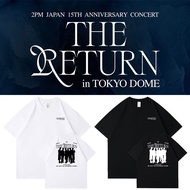 KPOP 2PM 15TH The ReturnIn Tokyo Dome Round Neck Cotton T Short Sleeve Casual Top Man/Women Couple S