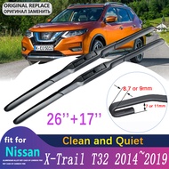 for Nissan X-Trail T32 2014~2019 Front Windscreen Windshield Wipers Car Wiper Blades Car Accessories