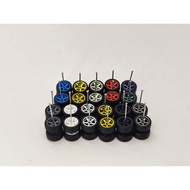 Hot Wheels Matchbox Rubber Tyre 1/64 - 5 Spoke Axle